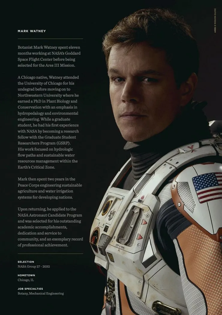 Mark Watney (Matt Damon)